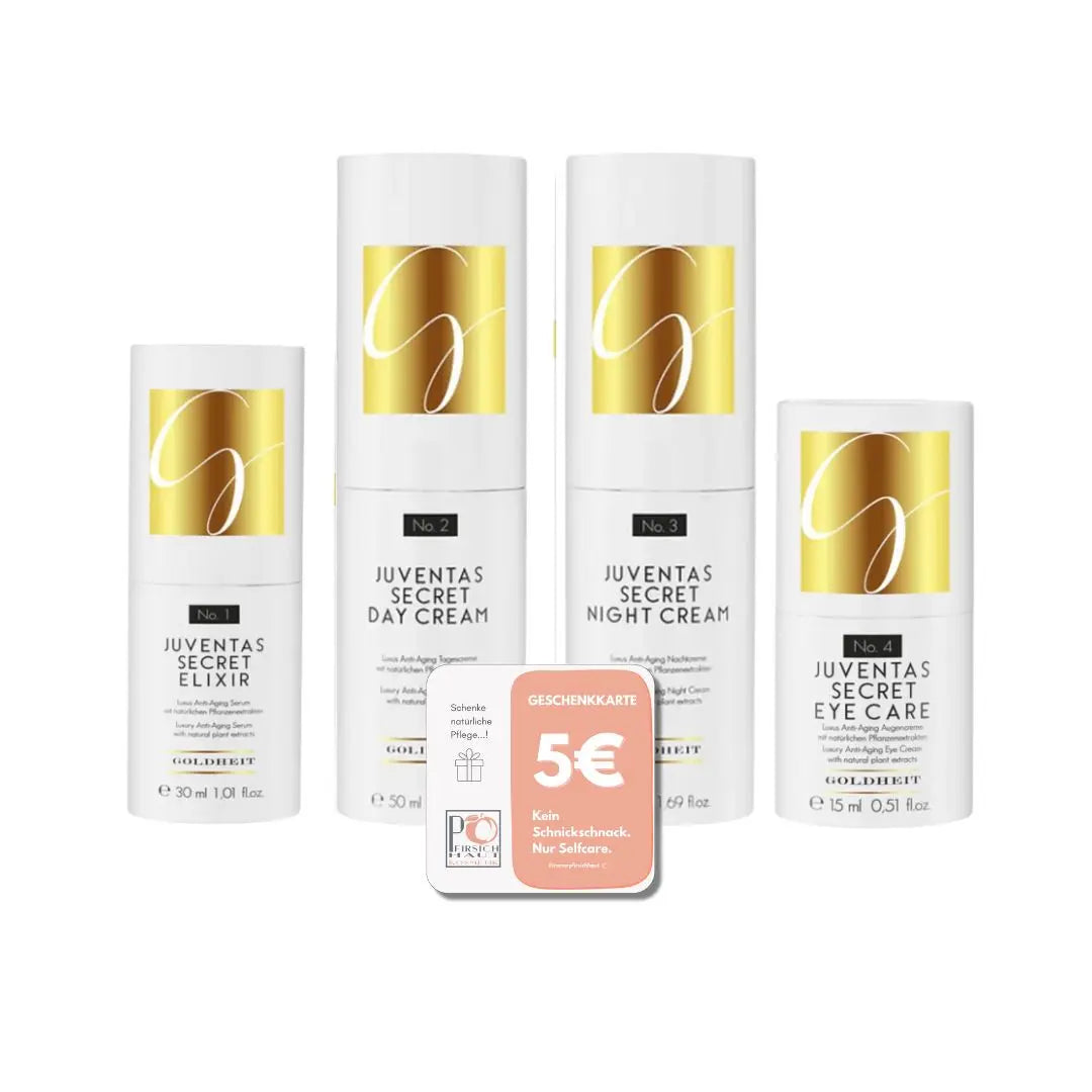Goldheit Juventas Secret Ganzheitliches Anti Aging Pflegesystem.