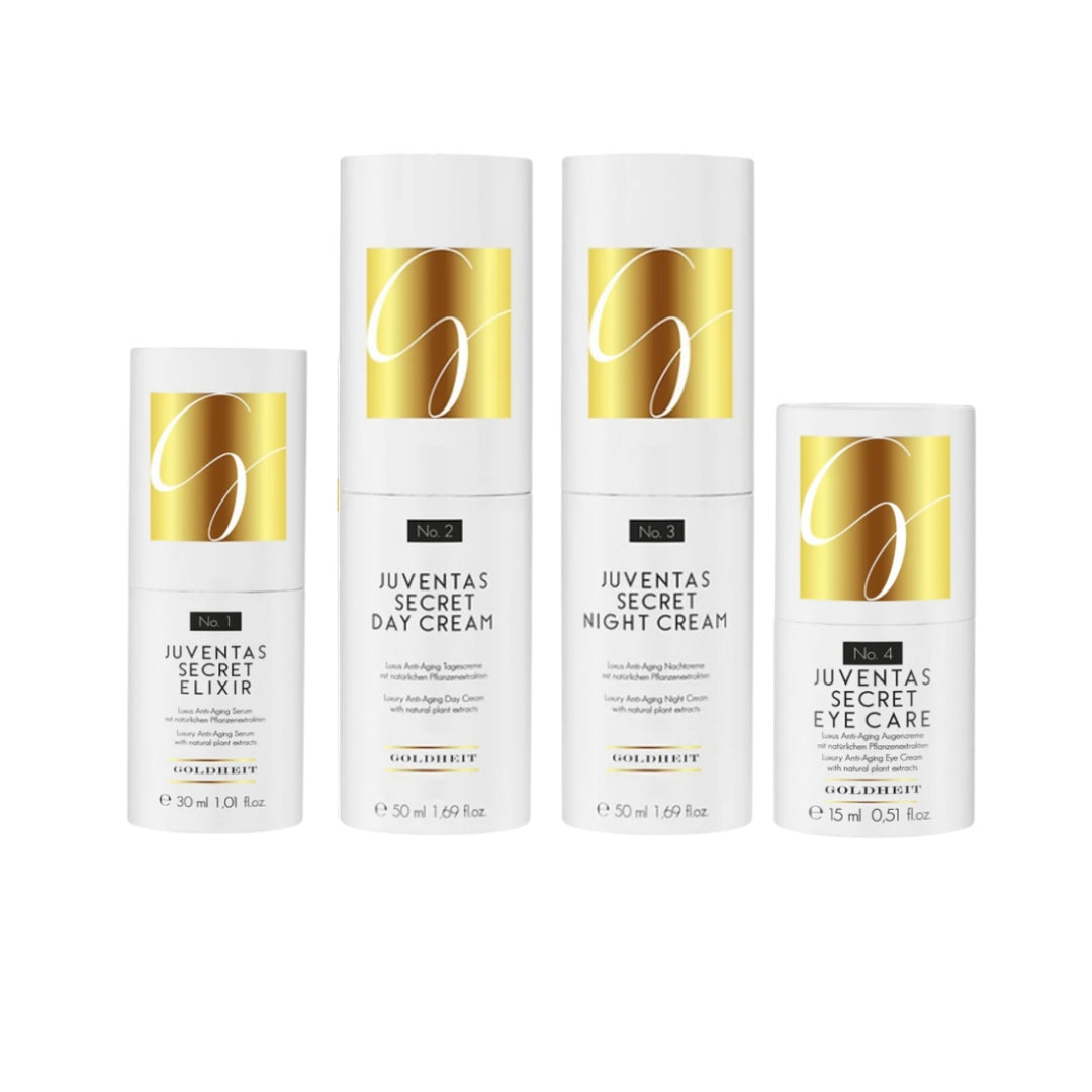 Goldheit Juventas Secret Ganzheitliches Anti Aging Pflegesystem.