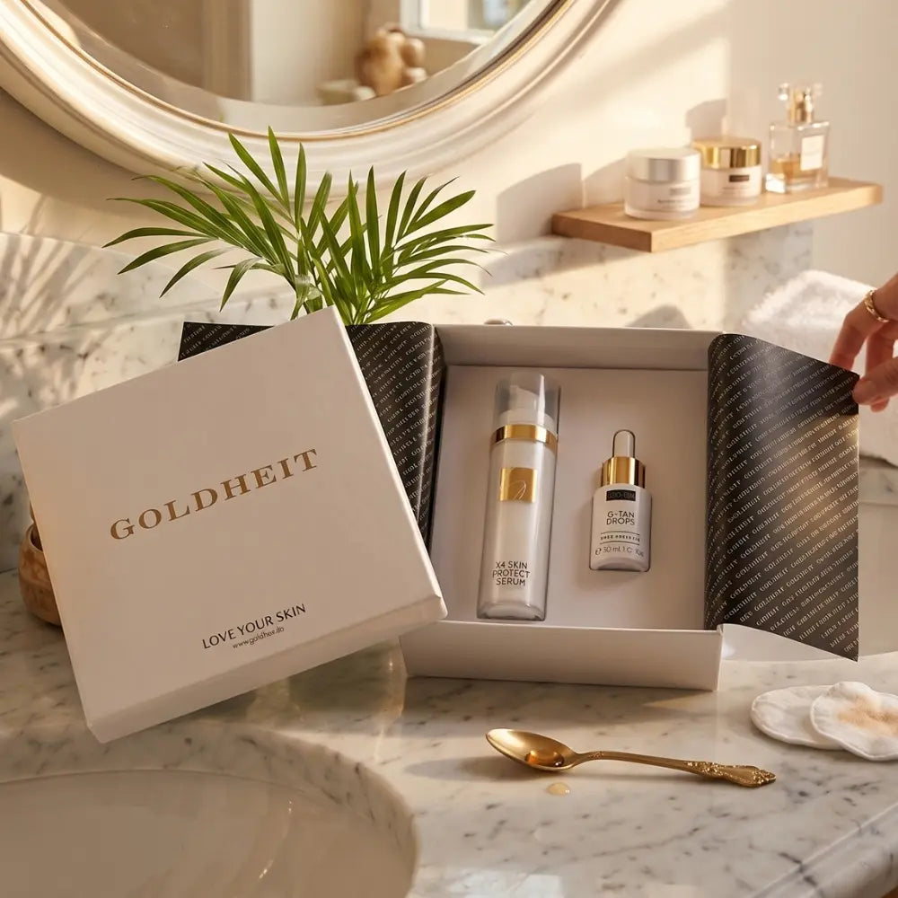 Goldheit Sun & Tan Box – Ihr Schutzschild für einen goldenen Glow