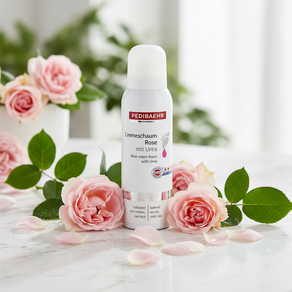 Cremeschaum Rose mit Urea 125ml-PEDIBAEHR