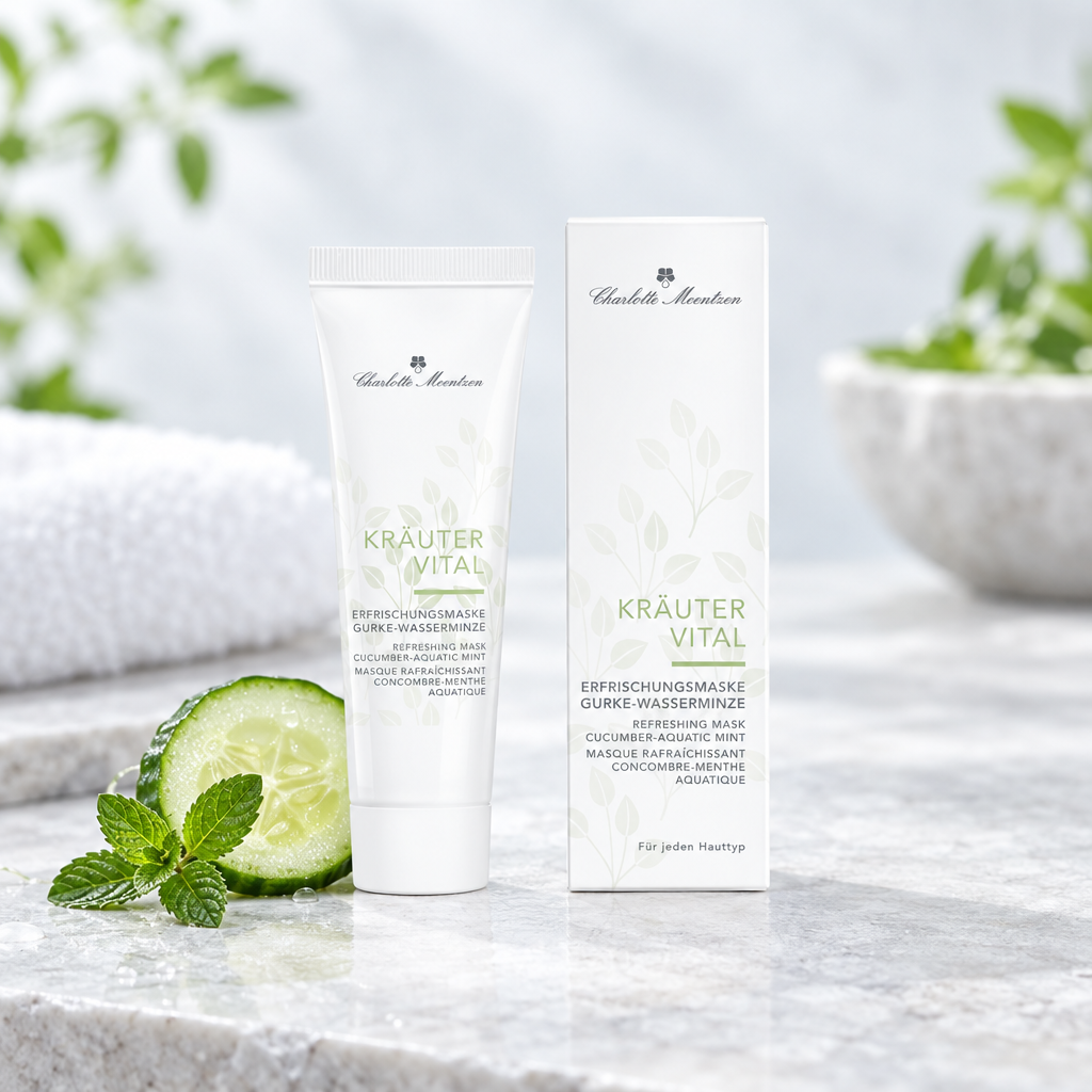 Erfrischungsmaske Gurke-Wasserminze Kräutervital Charlotte Meentzen 30ml