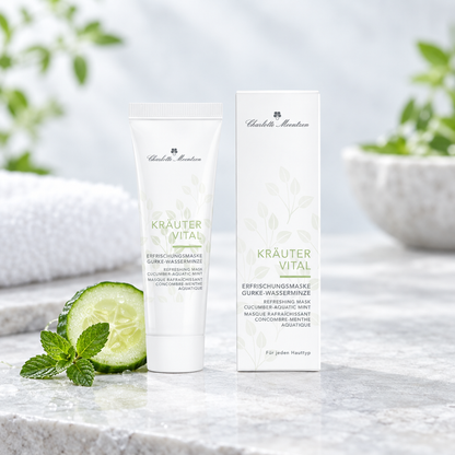 Erfrischungsmaske Gurke-Wasserminze Kräutervital Charlotte Meentzen 30ml