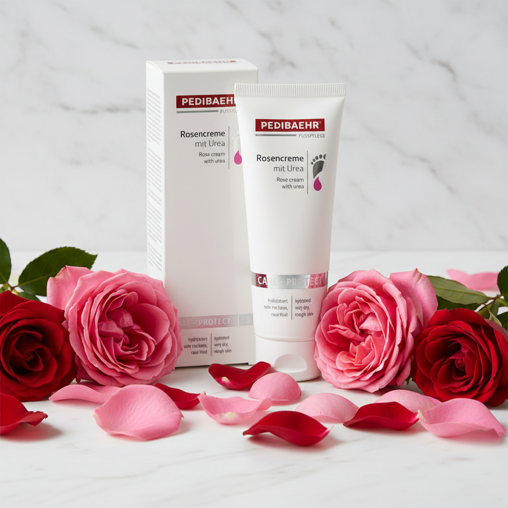Rosenscreme mit Urea 125ml. PEDIBAEHR