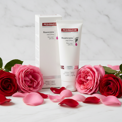Rosenscreme mit Urea 125ml. PEDIBAEHR