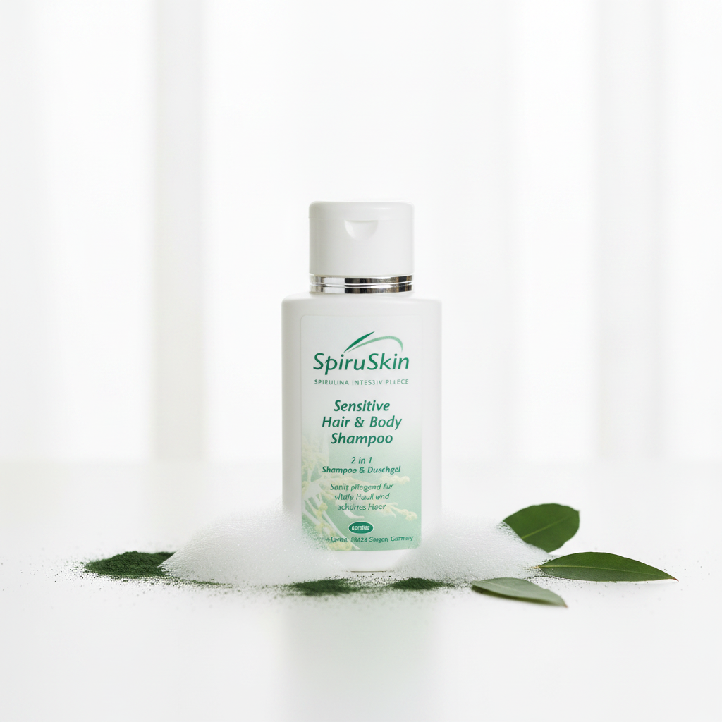 Sensitive Hair & Body Shampoo SpiruSkin 200ml